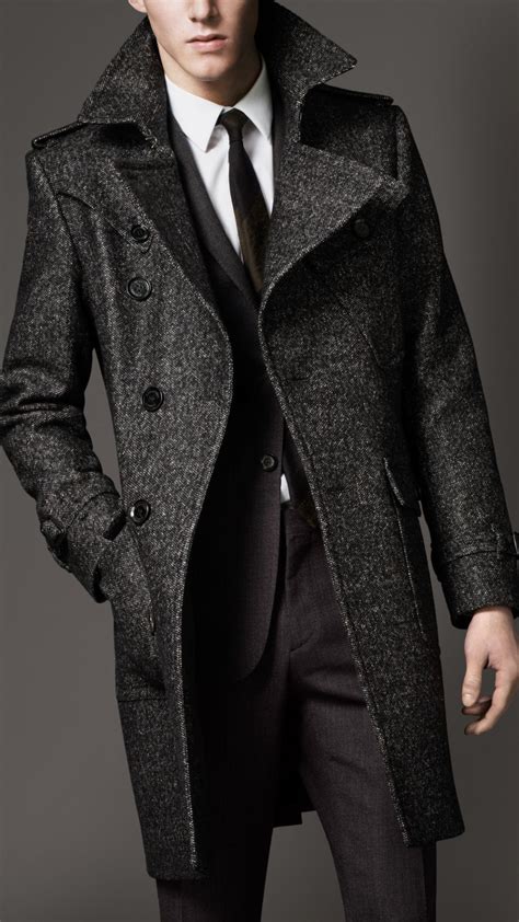 burberry wool tweed coat|Burberry cashmere jacket.